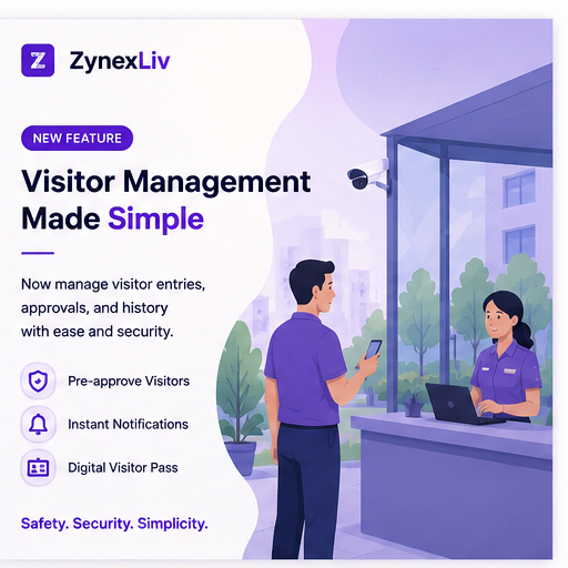 ZynexLiv visitor management made simple card